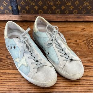 Golden Goose Light Blue and Beige Sneakers size 41